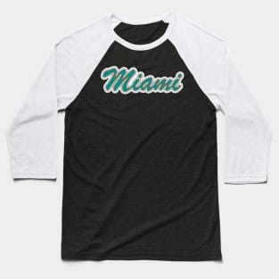 Football Fan of Miami Baseball T-Shirt